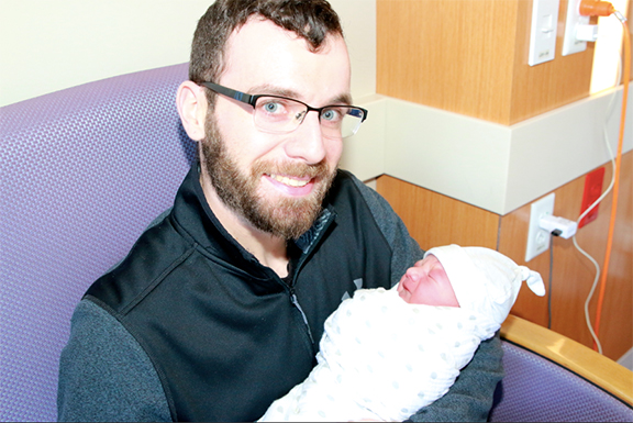 Jason Soares with son Ethan Oliver Soares at St. Luke’s Hospital